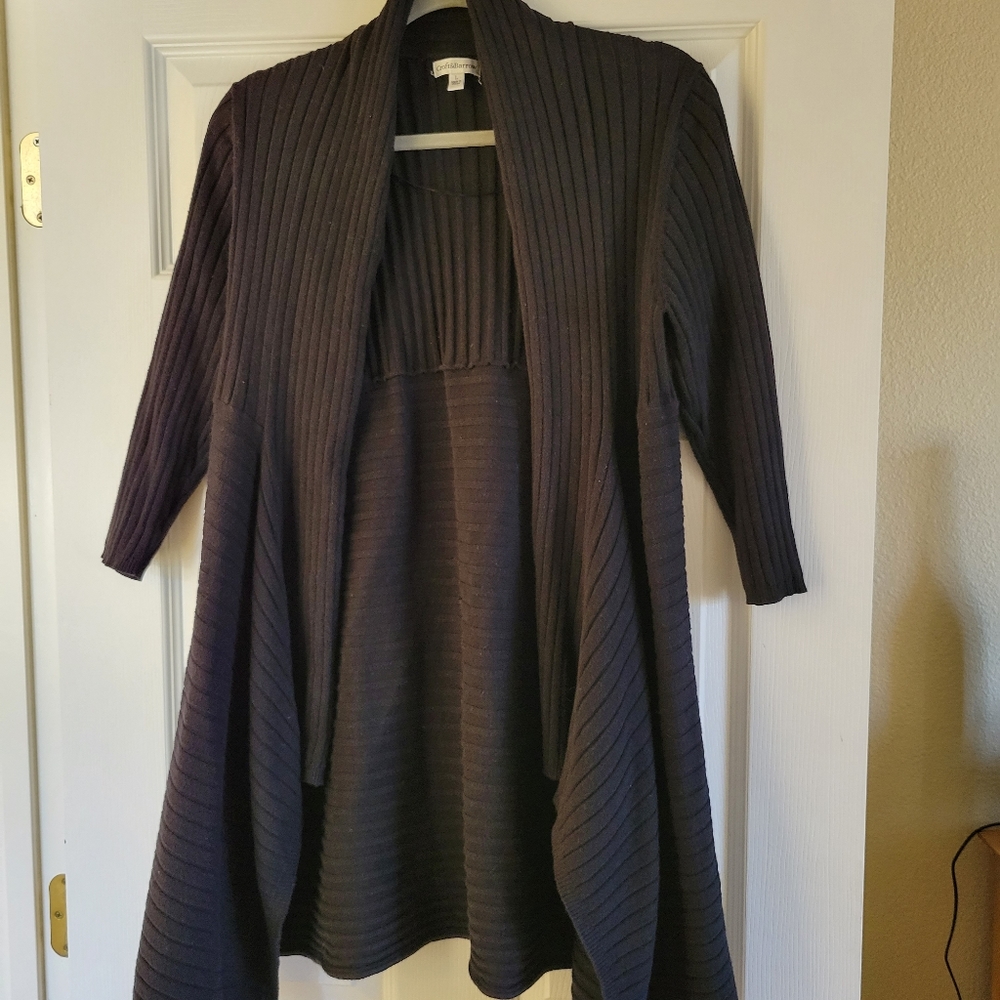 Black cardigan